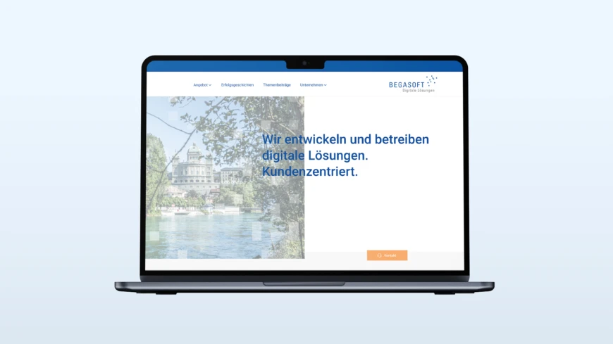 Corporatebild Begasoft Mockup