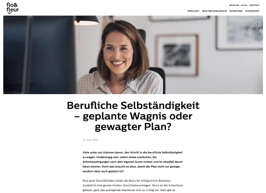 Flofleur Website blog