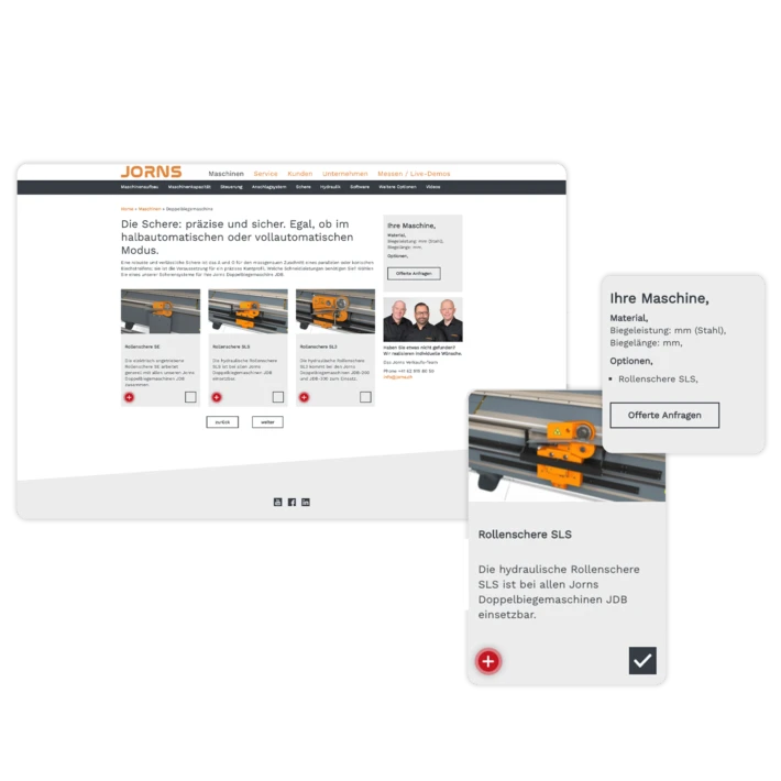 Konfiguratoren und Produktefinder