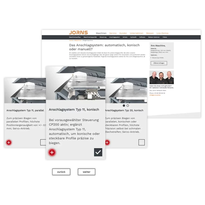 Webapplikationen Konfigurator